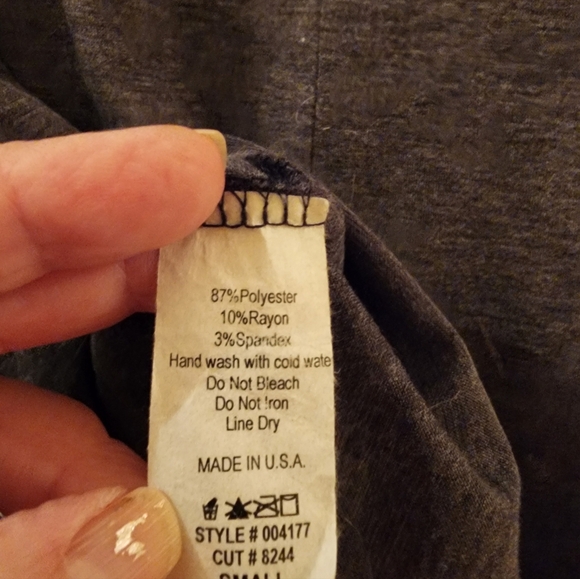 Cowgirls & Dimonds Women's Gray and Black Graphic Tee - Picture 5 of 5